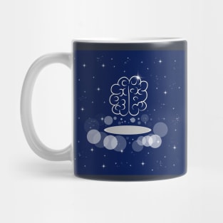 brain, mind, thinking, intellect, thought process, satisfying, concept, galaxy, space, stars, Mug